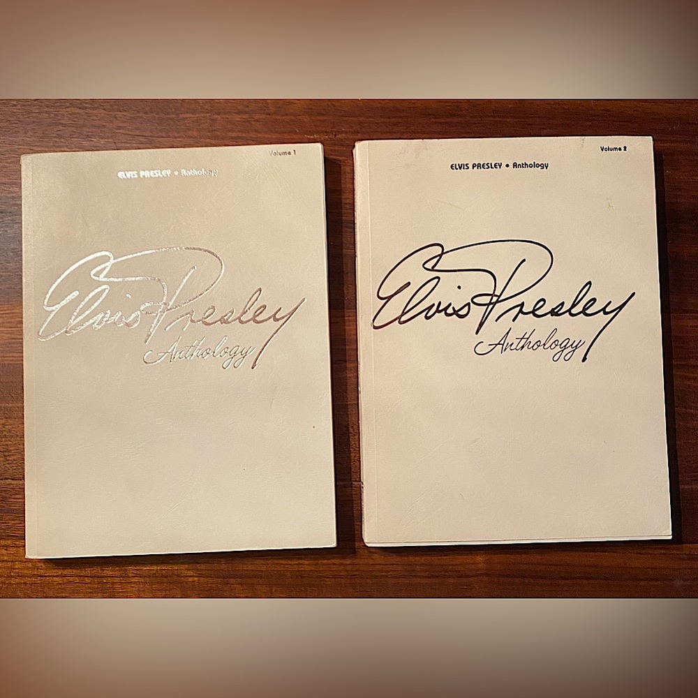 Elvis Presley Anthology two volume sheet music set.